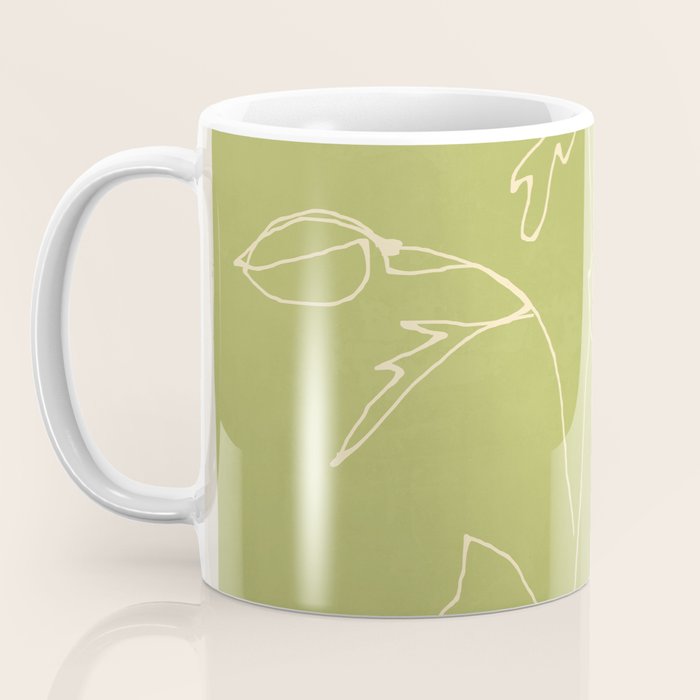 Line Drawing Flowers 2 Coffee Mug Gallery Image 3