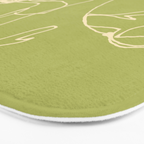 Line Drawing Flowers 2 Bath Mat Gallery Image 3