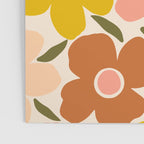 Retro Vintage Floral - Peach Poster Gallery Image 3
