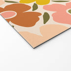 Retro Vintage Floral - Peach Welcome Mat Gallery Image 2