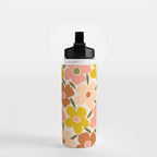 Retro Vintage Floral - Peach Water Bottle Gallery Image 2