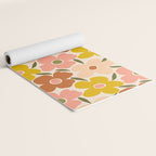 Retro Vintage Floral - Peach Yoga Mat Gallery Image 2
