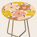 Retro Vintage Floral - Peach Side Table Gallery Image 2