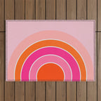 Rainbow sunset Outdoor Rug Gallery Image 1