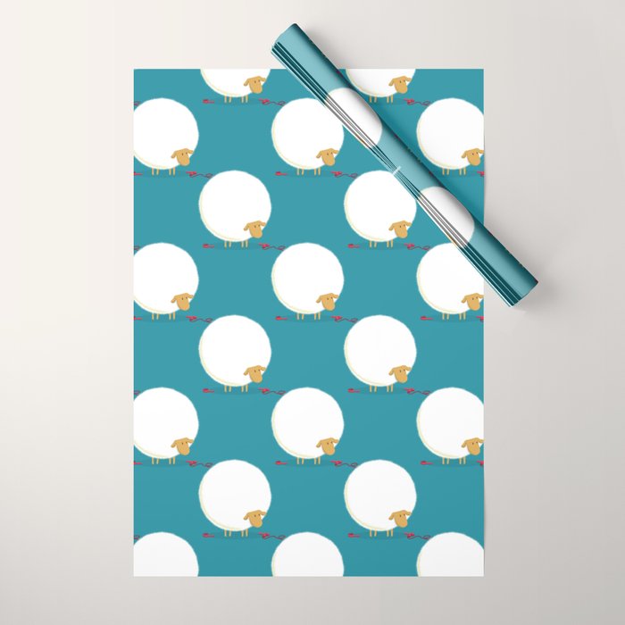 Fluffy Sheep Wrapping Paper Gallery Image 1