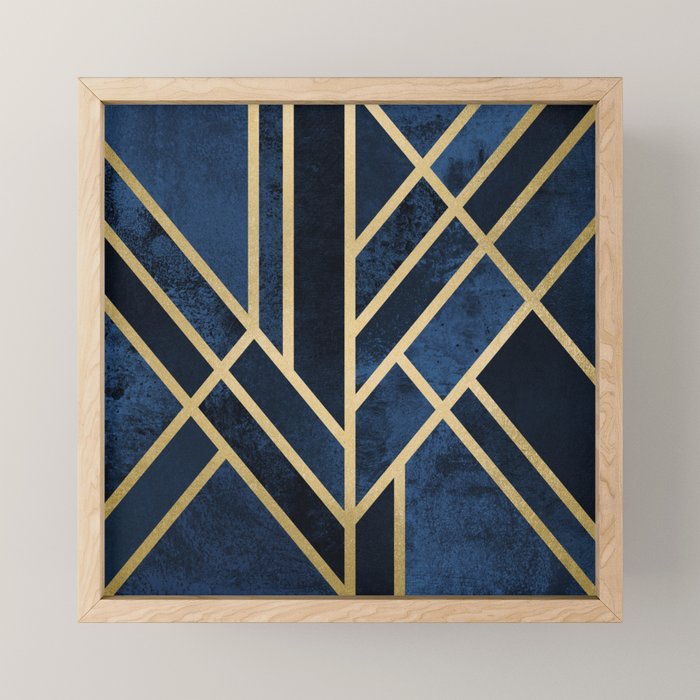 Art Deco Midnight Mini Art Print Gallery Image 1