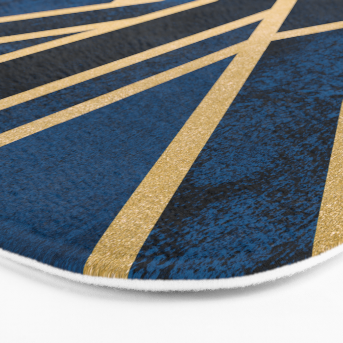 Art Deco Midnight Bath Mat Gallery Image 3