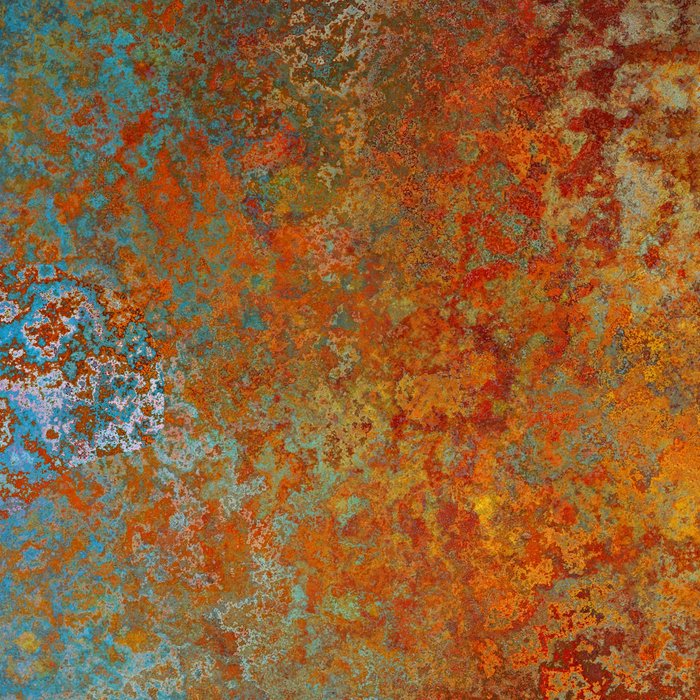 Vintage Rust, Copper and Blue Coffee Mug Gallery Image 2