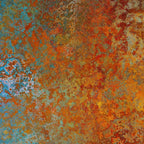 Vintage Rust, Copper and Blue Coffee Mug Gallery Image 2