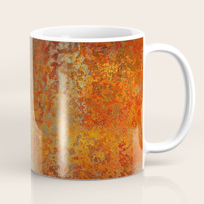Vintage Rust, Copper and Blue Coffee Mug Gallery Image 1