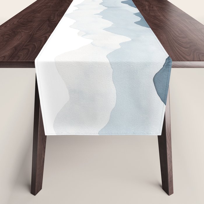 Indigo Mountains Landscape Table Runner Gallery Image 1
