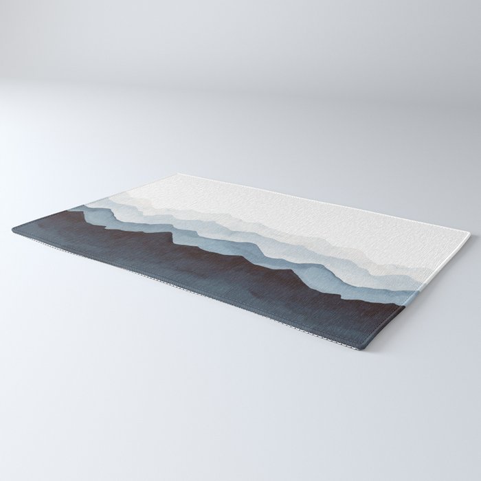 Indigo Mountains Landscape Rug Gallery Image 3