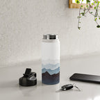 Indigo Mountains Landscape Water Bottle Gallery Image 4