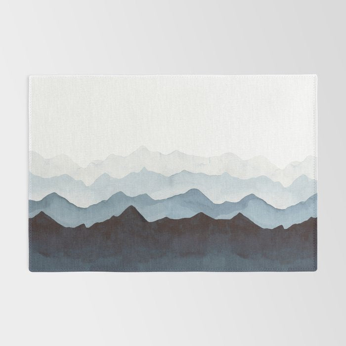 Indigo Mountains Landscape Rug Gallery Image 2