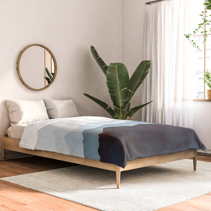 Indigo Mountains Landscape Comforter Gallery Image 2