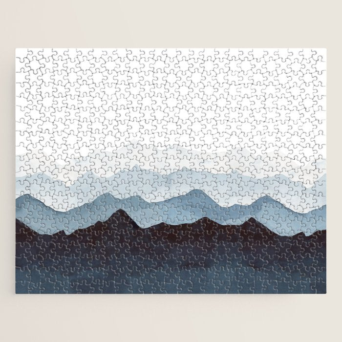Indigo Mountains Landscape Jigsaw Puzzle Gallery Image 1