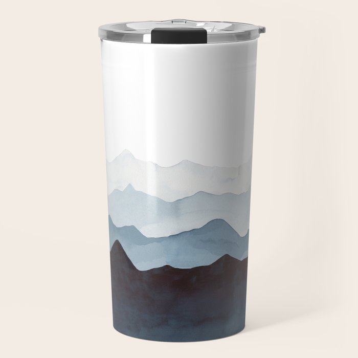 Indigo Mountains Landscape Travel Mug Gallery Image 1
