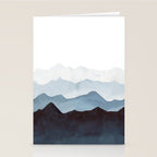 Indigo Mountains Landscape Stationery Card Gallery Image 2