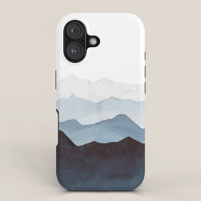 Indigo Mountains Landscape iPhone Case Gallery Image 1