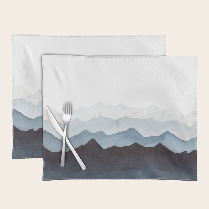 Indigo Mountains Landscape Placemat Gallery Image 1