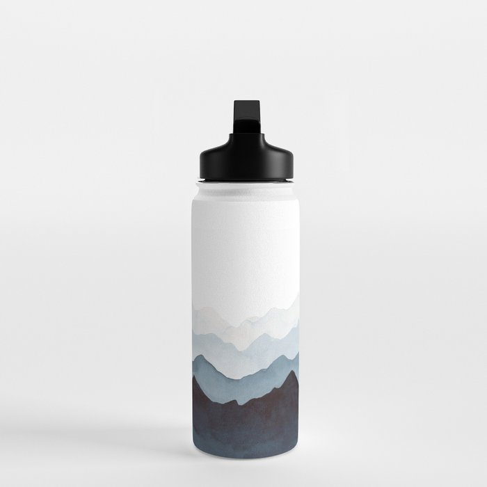 Indigo Mountains Landscape Water Bottle Gallery Image 3
