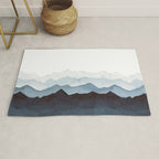 Indigo Mountains Landscape Rug Gallery Image 1