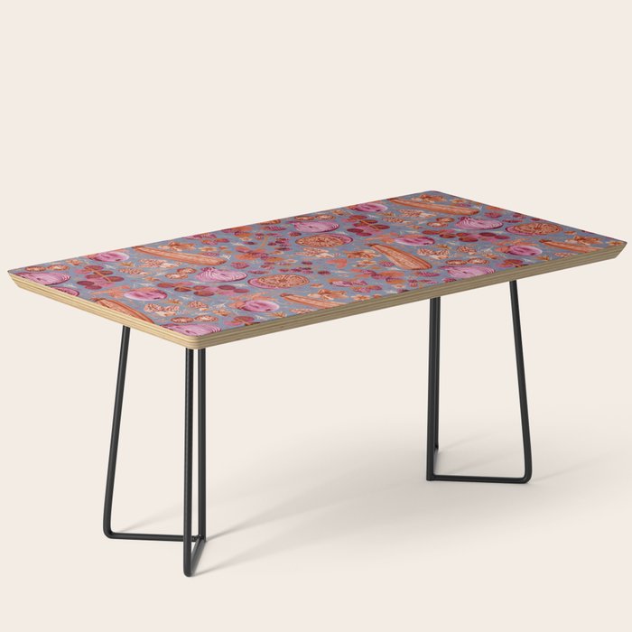 Garden Vegetables & Fresh Fruit in Grey & Rust Coffee Table Gallery Image 1