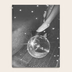 Disco Night | Black & White Photography | Vintage Photo Art Print | Groovy Christmas Party Notebook Gallery Image 4