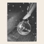 Disco Night | Black & White Photography | Vintage Photo Art Print | Groovy Christmas Party Poster Gallery Image 4