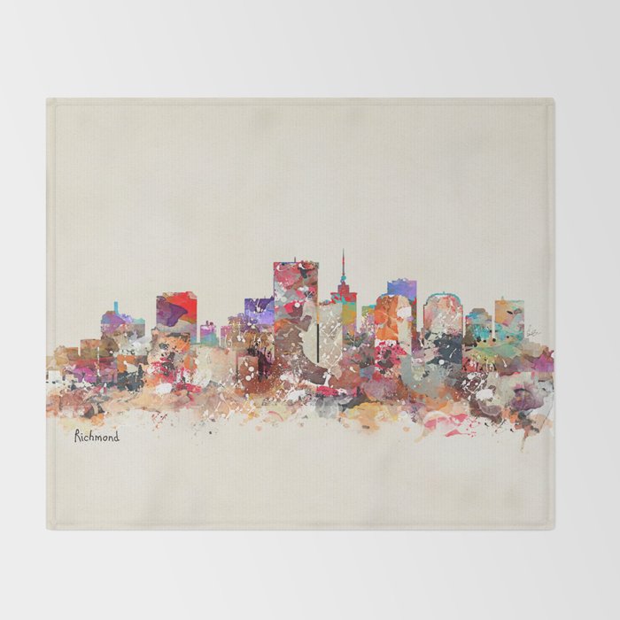 richmond virginia  Throw Blanket Gallery Image 2