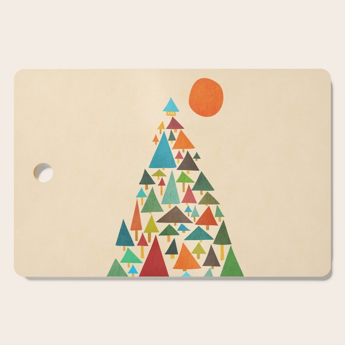 The house at the pine forest Cutting Board Gallery Image 1