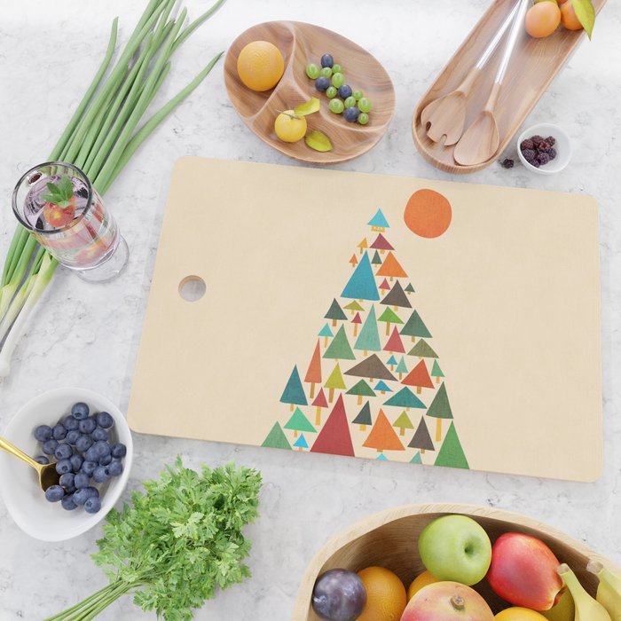 The house at the pine forest Cutting Board Gallery Image 2