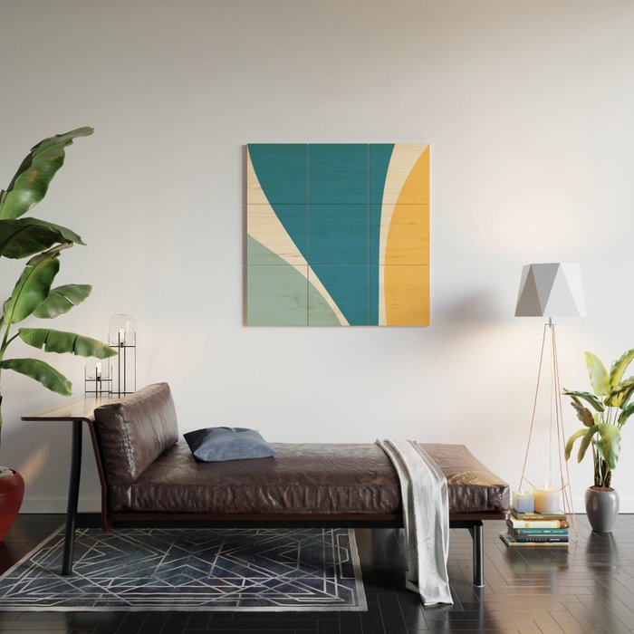 Minimalist Plant Abstract LXI Wood Wall Art Gallery Image 2
