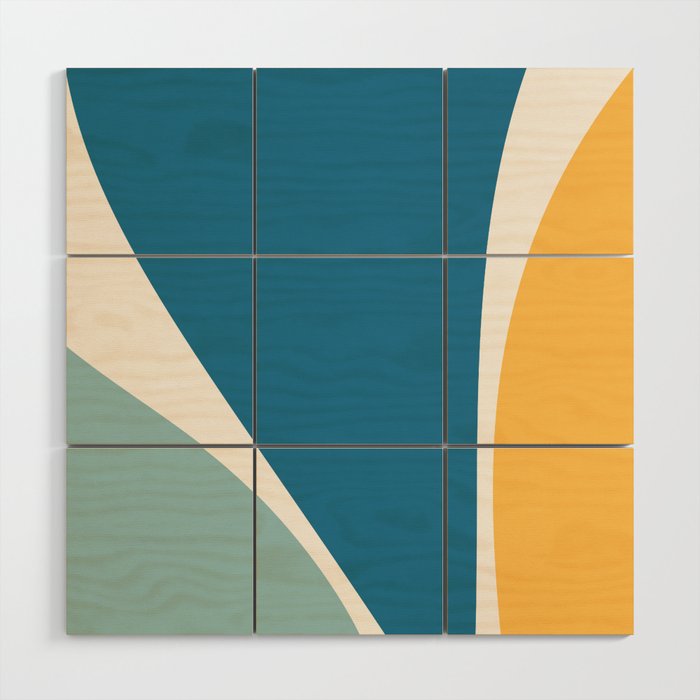 Minimalist Plant Abstract LXI Wood Wall Art Gallery Image 1