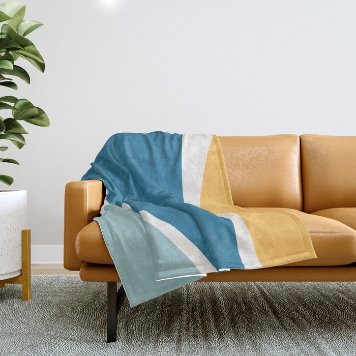 Minimalist Plant Abstract LXI Throw Blanket Gallery Image 1