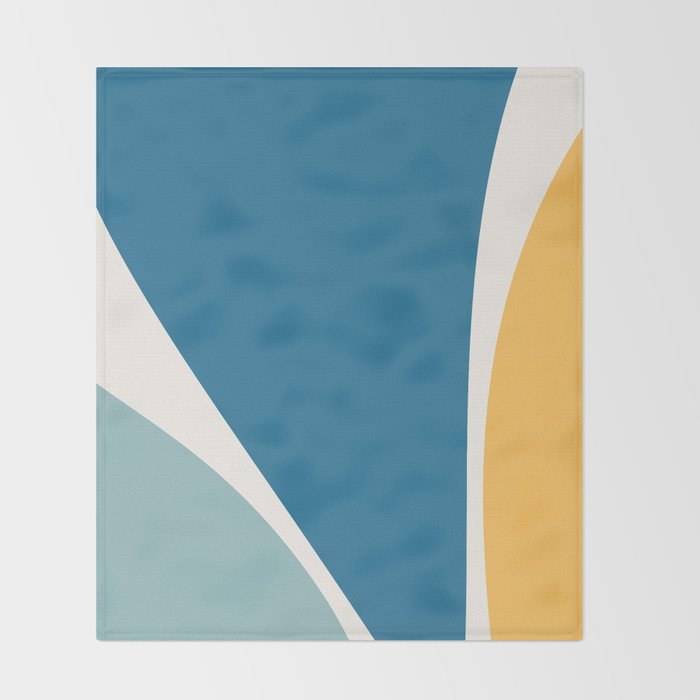Minimalist Plant Abstract LXI Throw Blanket Gallery Image 2