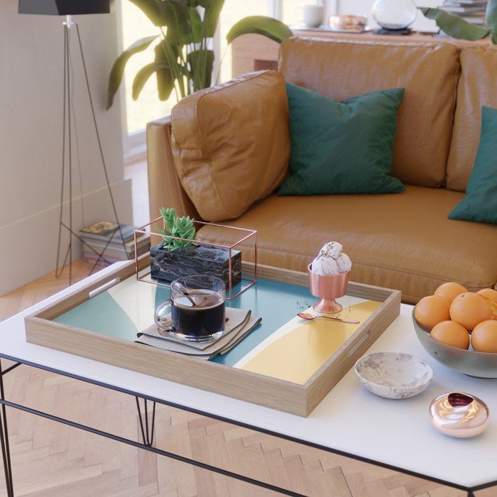 Minimalist Plant Abstract LXI Serving Tray Gallery Image 2