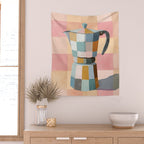 Patchwork Moka Pot Wall Tapestry Gallery Image 2