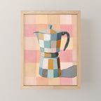 Patchwork Moka Pot Mini Art Print Gallery Image 1