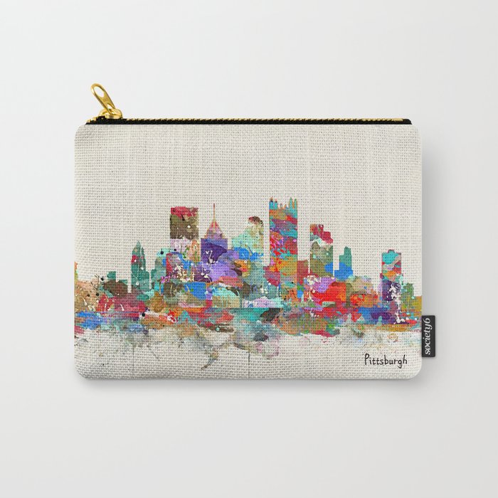 Pittsburgh Pennsylvania skyline Carry All Pouch Gallery Image 1