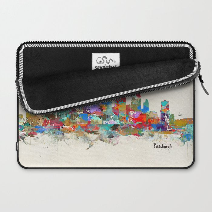 Pittsburgh Pennsylvania skyline Laptop Sleeve Gallery Image 2