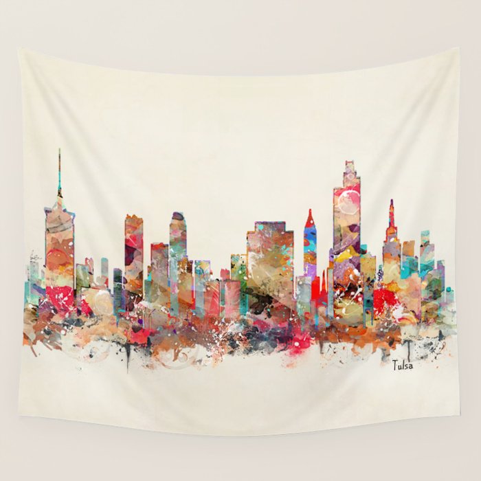 tulsa oklahoma Wall Tapestry Gallery Image 4