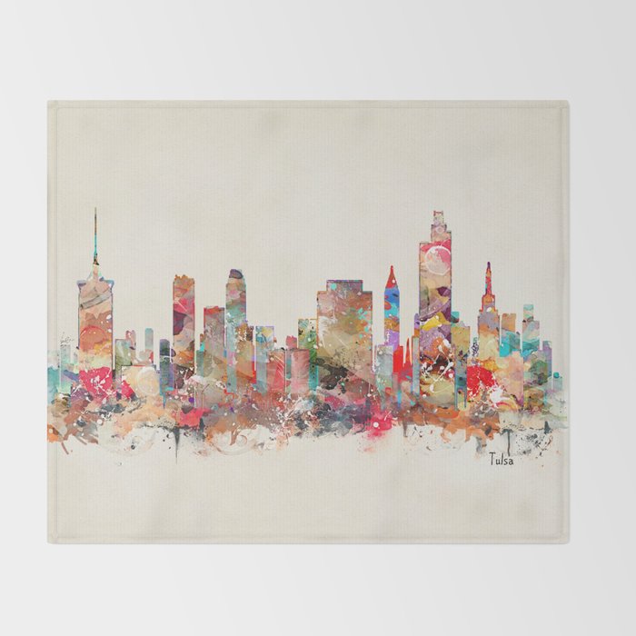 tulsa oklahoma Throw Blanket Gallery Image 2