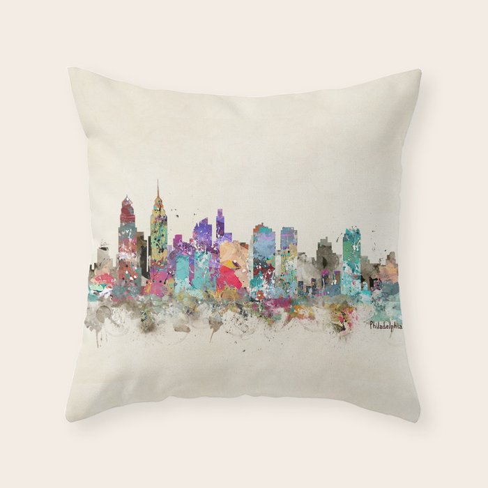 philadelphia pennsylvania Throw Pillow Gallery Image 6