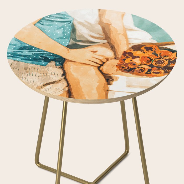 Romance #painting #love Side Table Gallery Image 2