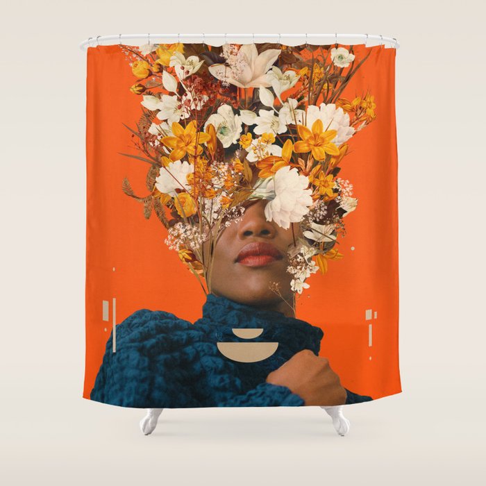 You are my Orange Dreamfield Shower Curtain Gallery Image 1