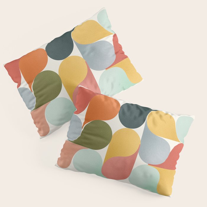 Shapes of color - abstract Pillow Sham Gallery Image 3