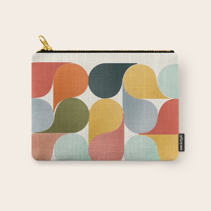 Shapes of color - abstract Carry All Pouch Gallery Image 1