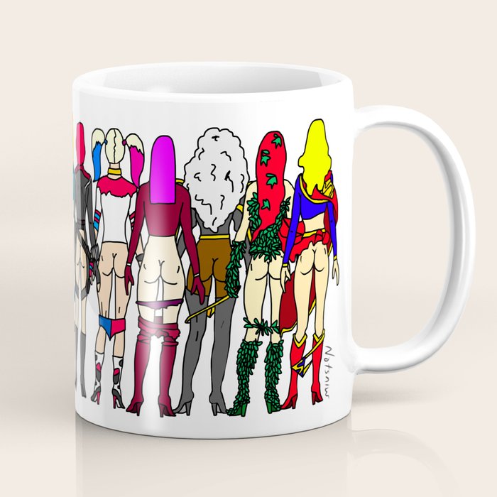 Superhero Butts - Girls Superheroine Butts LV Coffee Mug Gallery Image 1