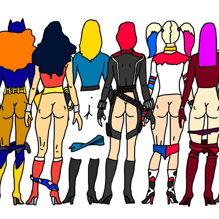 Superhero Butts - Girls Superheroine Butts LV Coffee Mug Gallery Image 2